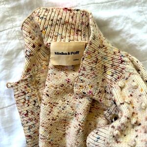 Misha & Puff Confetti 16/20 Wool Polo Cardigan (M)